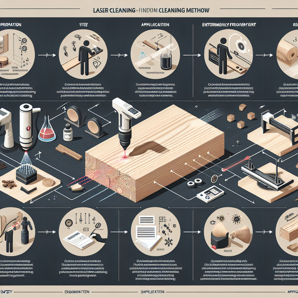 Laserreinigung von Holz in der Holzpfostenherstellung